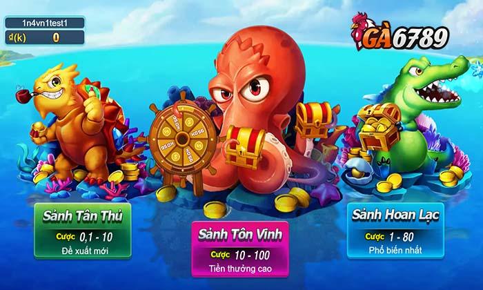 Các phòng cược trong Vương Giả Đánh Cá