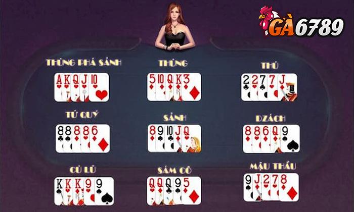 Các tổ hợp bài trong Mậu Binh Online Các tổ hợp bài trong Mậu Binh Online